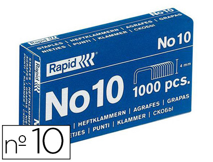 Papeterie Scolaire : Agrafe rapid nº10 boîte 1000