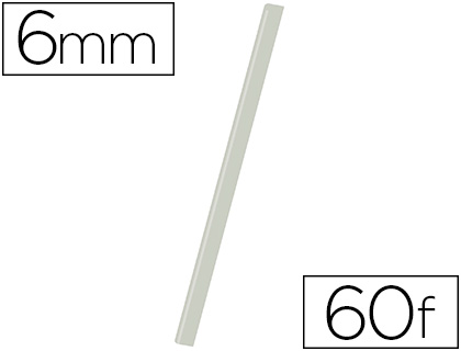 Fournitures de bureau : Baguette relier exacompta serodo découpe arrondie facilite insertion 60f épaisseur 6mm 297mm transparent boîte de 25
