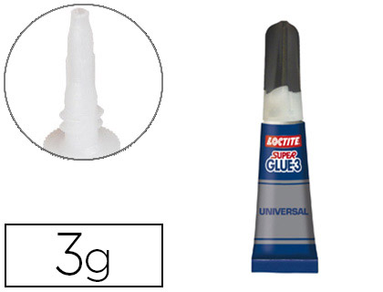 Fournitures de bureau : Colle rapide loctite super glue liquide tube 3g