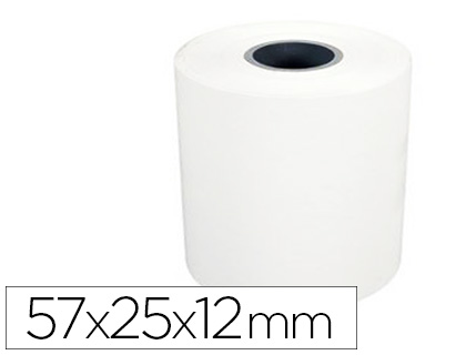Fournitures de bureau : Bobine tpe schades papier thermique sans bisphénol BPA diamètre 45mm mandrin 12mm largeur 57mm longueur 25m
