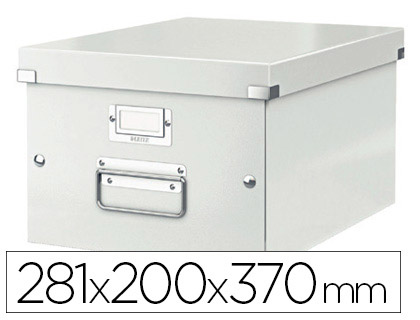 Boîte de rangement Leitz click & store 265x188x355mm coloris blanc