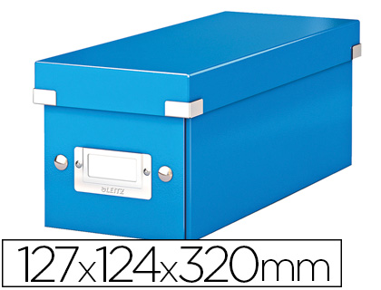 Boîte de rangement pour cd Leitz click & store coloris bleu