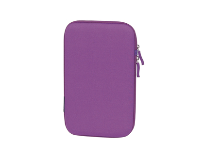Papeterie Scolaire : Housse universelle t'nb sleeve slim colors néoproprène tablettes 7 double zip coloris violet