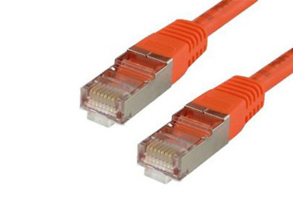 Fournitures de bureau : Câble réseau t'nb croisé rj45 m/m stp catégorie 5e blindé 7,5m relie 2 pièces