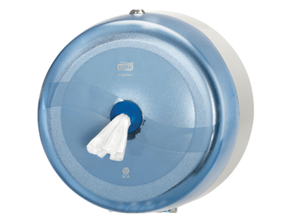 Fourniture de bureau : Distributeur papier toilette tork smartone à dévidage central l269xh269xp156mm contenance 1150f