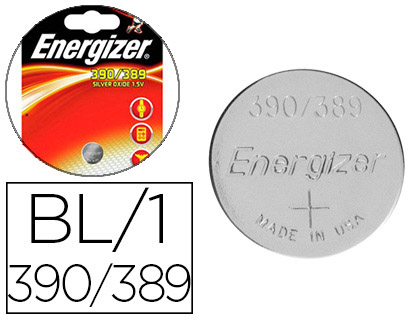 Fournitures de bureau : Pile energizer montres oxyde argent ice 390/389 blister 1