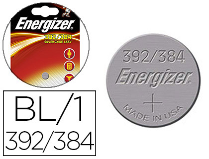 Fournitures de bureau : Pile energizer montres oxyde argent ice 392/384 blister 1