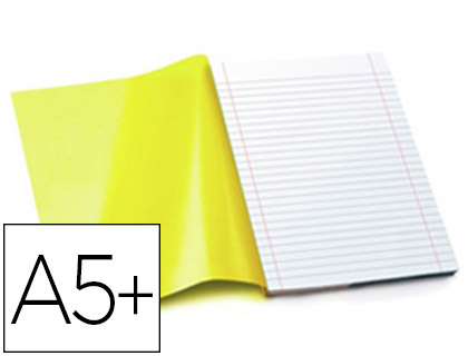 Fournitures de bureau : Protège-cahier riplast avec rabat bande adhésive a5+ 170x220mm paquet de 10 