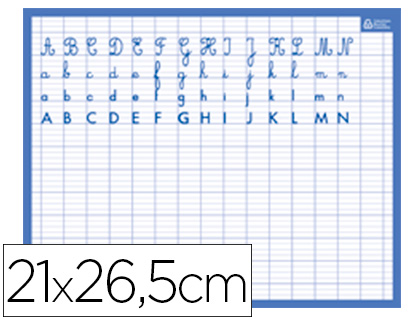 Fournitures de bureau : Ardoise bouchut grandrémy effaçable sec 2 faces alphabet/séyès recto verso rigide 21x26,5cm