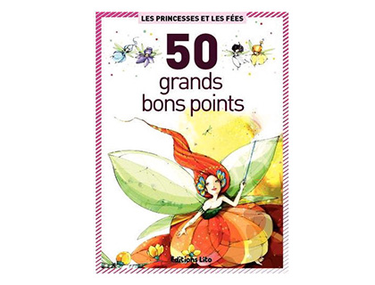 Fournitures de bureau : Bon point éditions lito les princesses et les fées texte pédagogique au verso 140x102mm boîte de 50