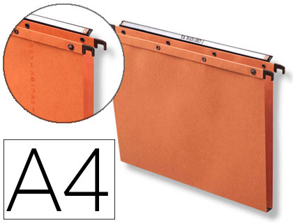 Dossier suspendu tiroir L'oblique AZO Ultimate kraft 240g/m² fond 30mm coloris orange - Boîte de 25