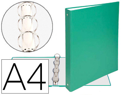 Classeur elba balacron 4 anneaux 30mm documents a4 210x297mm dos 40mm coloris vert