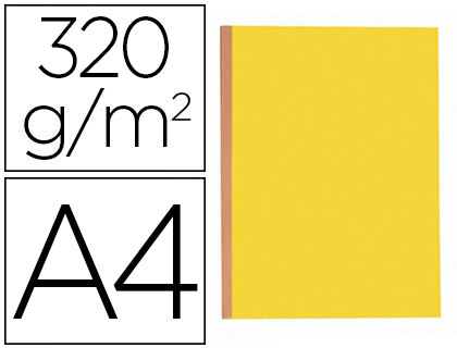 Chemise à soufflet Exacompta carte 320g/m² 24x32cm coloris jaune