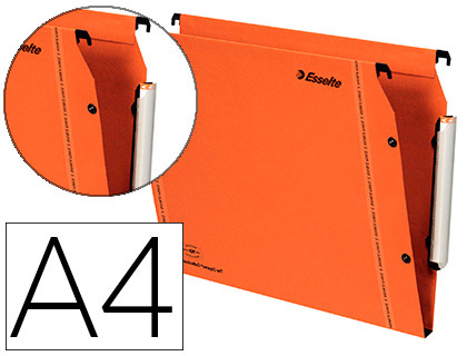 Dossier suspendu tiroir Esselte VMG kraft 240g/m² fond 15mm coloris orange - Boîte de 25