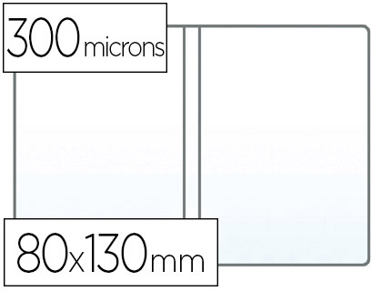 Oxford - Étui protection - PVC 20/100ème - 80x130mm - Pièce d'identité - Incolore