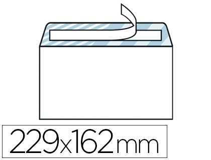 Fourniture de bureau : Enveloppe blanche la couronne c5 162x229mm 80g compatible numérique bande adhésive fond bleu boite 200 