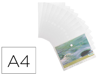 Pochette enveloppe Tarifold polypropylène A4 210x297mm perforée couleur incolore