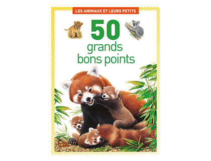 Fourniture de bureau : Bon point éditions lito les animaux et leurs petits texte pédagogique au verso 102x140mm boîte de 50 
