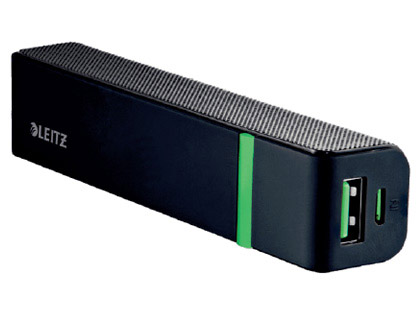 Papeterie Scolaire : Batterie leitz complète câble micro usb 2600 mah 1 port usb 24x23x114mm coloris noir