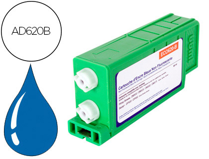 Papeterie Scolaire : Cartouche d'encre bleue compatible avec pitney bowes ad620b pour dm500/550/575 type postale mc