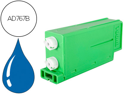 Papeterie Scolaire : Cartouche d'encre bleue compatible avec pitney bowes ad767b pour dm810i/825/860i/875/900/925/1000