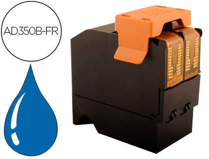Papeterie Scolaire : Cartouche d'encre bleue compatible avec neopost ad350b-fr satas is350/evo350 type postale hq/sq