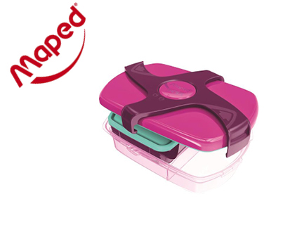 Papeterie Scolaire : Boîte à déjeuner large maped picnik concept coloris rose