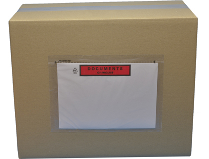 Papeterie Scolaire : Pochette adhésive pac list porte-documents classique format c4 320x250mm boîte 100 