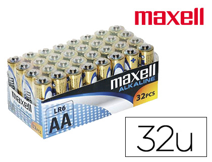 Papeterie Scolaire : Pile lr06 maxell boîte de 32 