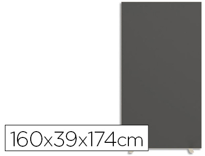 Papeterie Scolaire : Cloison paperflow easyscreen largeur 160cm coloris blanc/anthracite