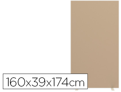 Papeterie Scolaire : Cloison paperflow easyscreen largeur 160cm coloris blanc/sable