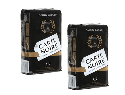 Papeterie Scolaire : Café moulu carte noire paquet de 2x250g