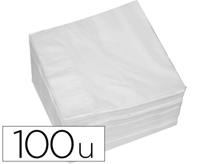 Papeterie Scolaire : Serviette ouate 2 plis 30x30cm paquet de 100 