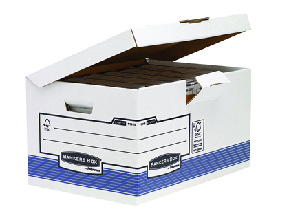 Container d'archives avec couvercle rabattable Fellowes Flip Top Maxi 378x545x293 mm