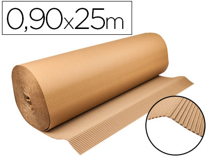 Papeterie Scolaire : Carton ondulé q-connect kraft 250g/m2 résistant polyvalent rouleau 090x25m
