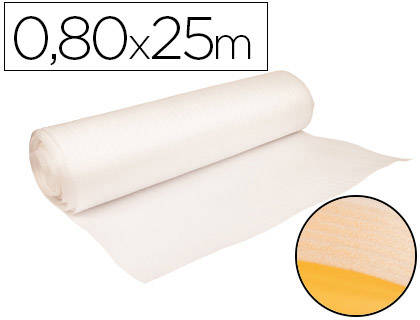 Papeterie Scolaire : Mousse polyuréthane q-connect épaisseur 1mm légère flexible rouleau 080x25m