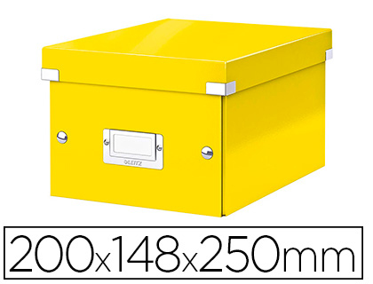 Boîte de rangement Leitz click&store wow A5 coloris jaune