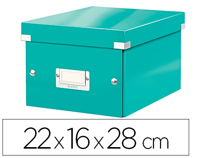 Boîte de rangement Leitz click & store wow A5 coloris vert menthe