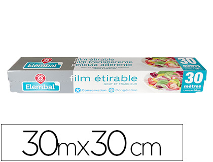 Papeterie Scolaire : Film alimentaire etirable tres etanche 30mx30cm