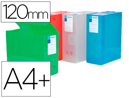 Boîte de classement Viquel maxi doc polypropylpène 245x330mm dos120mm coloris assortis