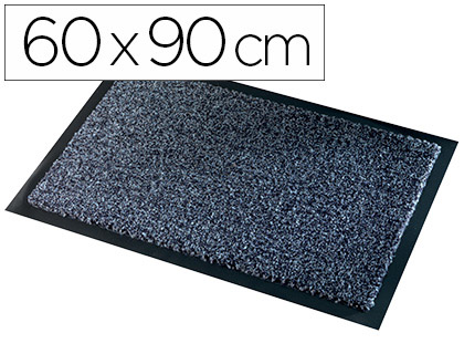 Papeterie Scolaire : Tapis anti-poussière paperflow polyamide premium 60x90cm aspect velour coloris gris