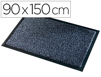 Papeterie Scolaire : Tapis anti-poussière paperflow polyamide premium 90x150cm aspect velour coloris gris