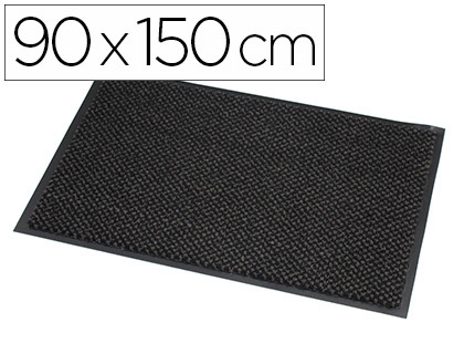 Papeterie Scolaire : Tapis paperflow absorbant microfibre et polypropylène 90x150cm coloris gris