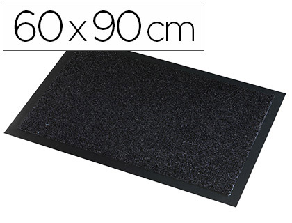 Papeterie Scolaire : Tapis grattant paperflow polypropylène extérieur intérieur 60x90cm coloris noir