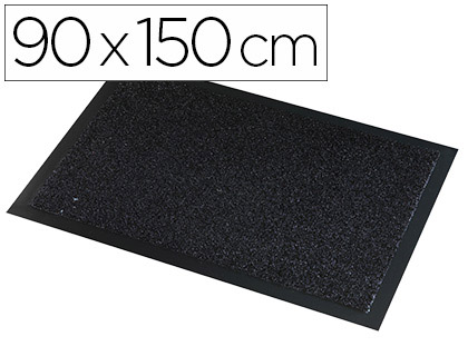 Papeterie Scolaire : Tapis grattant paperflow polypropylène extérieur intérieur 90x150cm coloris noir