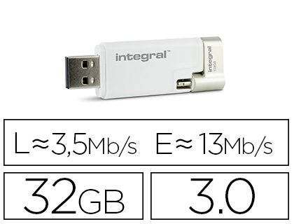 Papeterie Scolaire : Cle usb integral 30 ishuttle 32gb