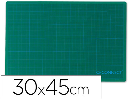 Fournitures de bureau : Plaque coupe q-connect pvc épaisseur 3mm 300x450mm a3 coloris vert