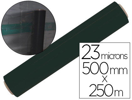 Papeterie Scolaire : Film étirable 500mmx250m épaisseur 23 microns bonne adhérence coloris noir