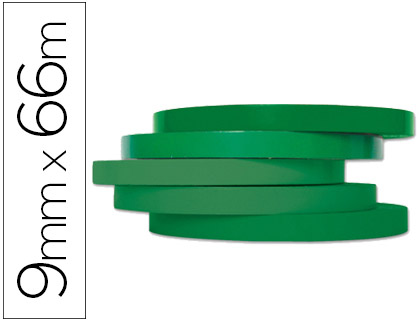 Fournitures de bureau : Ruban adhésif q-connect scelleuse sac 9mmx66m coloris vert