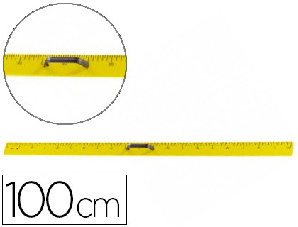 Fournitures de bureau : Règle tableau safetool plastique 1 mètre double graduation poignée 300x20mm
